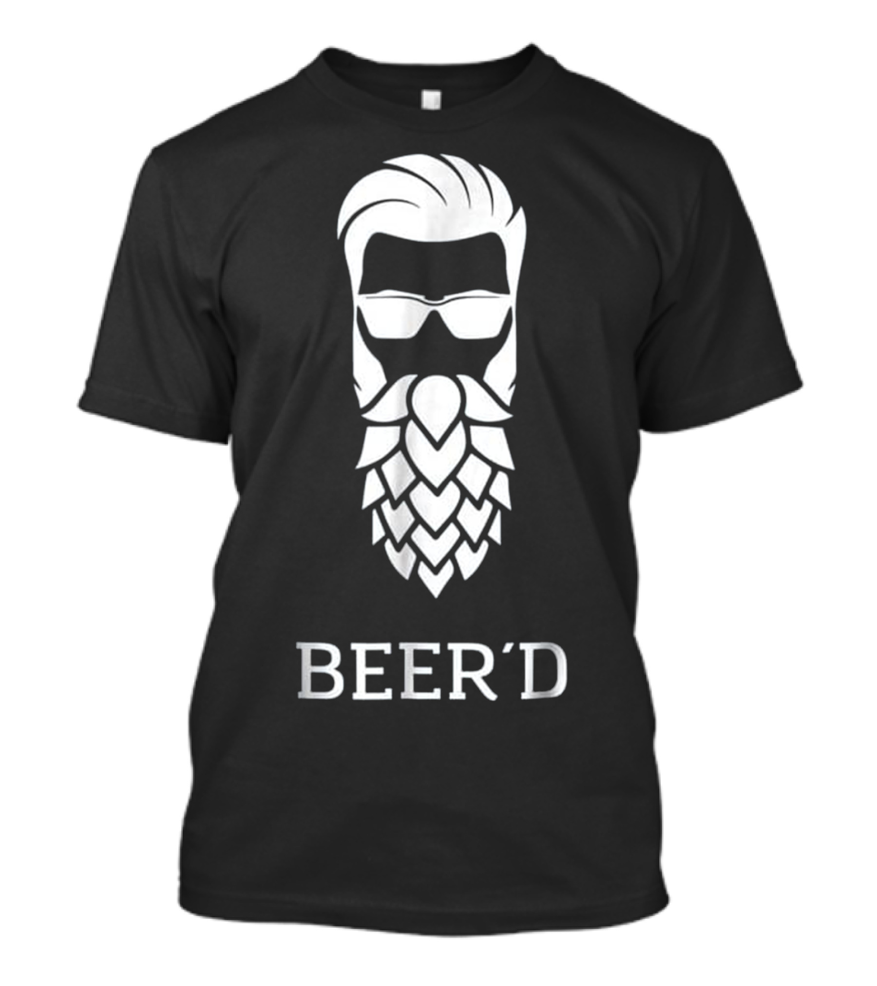 Beer'd Beer Hop Hipster Beard Fun T-Shirt
