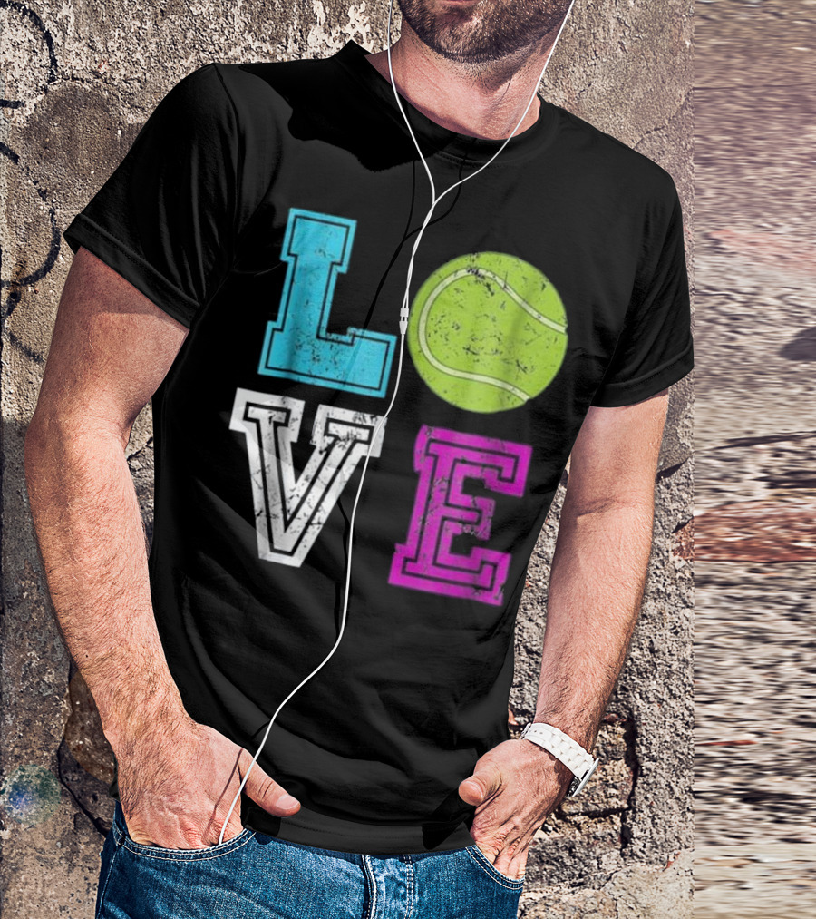 LOVE Vintage Tennis Lover Men T-Shirt