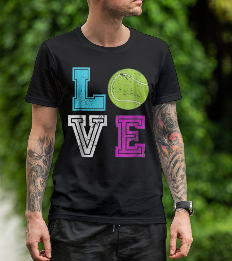 LOVE Vintage Tennis Lover Men T-Shirt