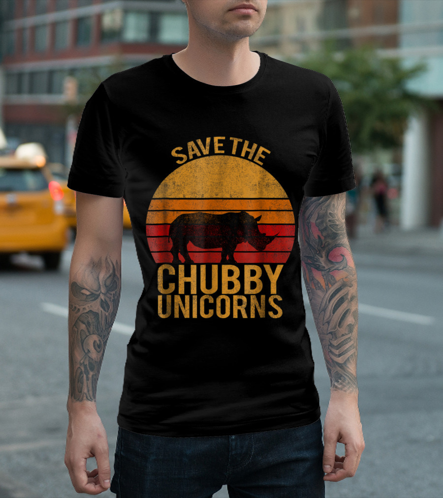 Vintage Save The Chubby Unicorns Save The Chubby Un T-Shirt