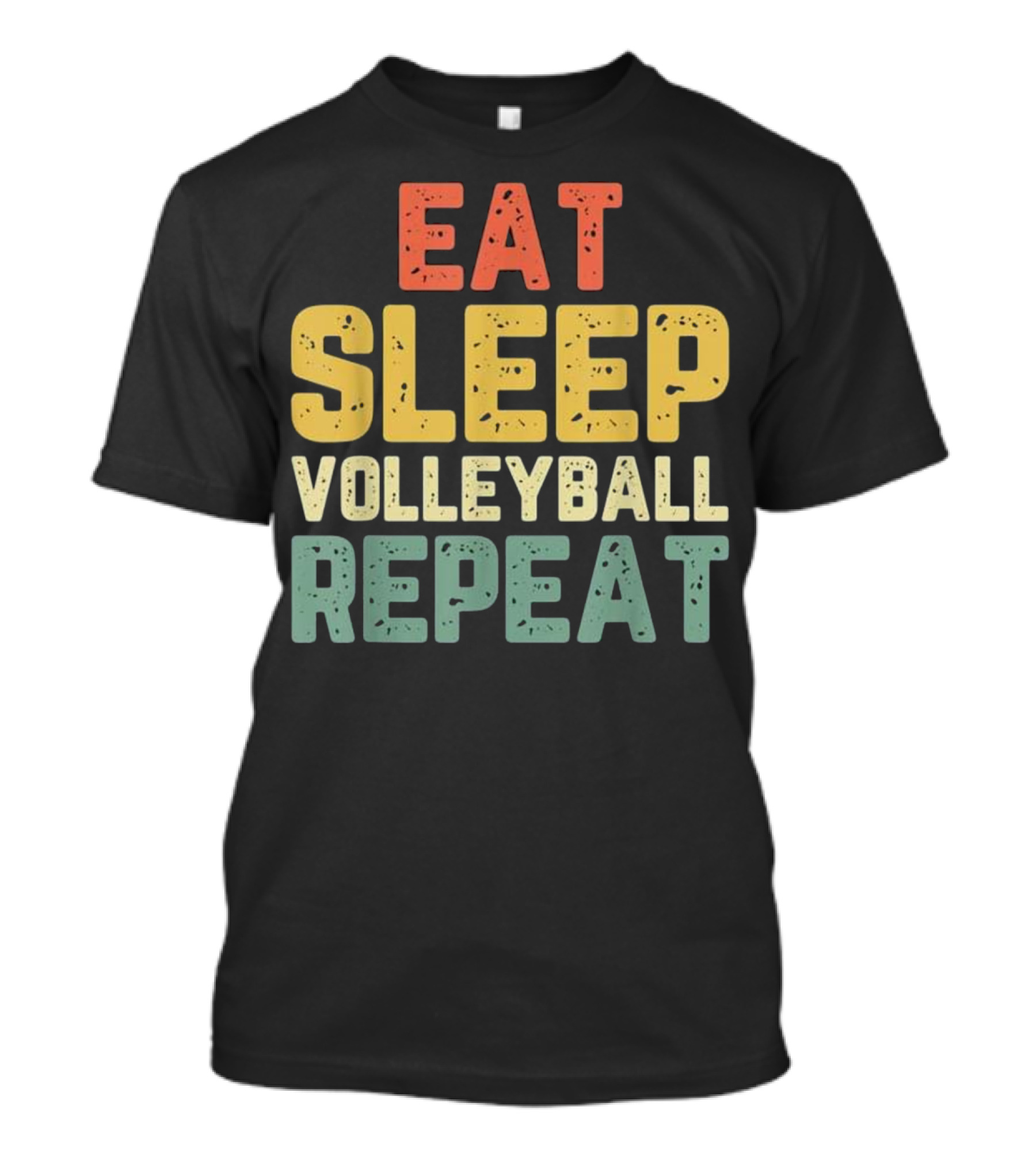 Eat Sleep Volleyball Repeat Vintage Retro T-Shirt