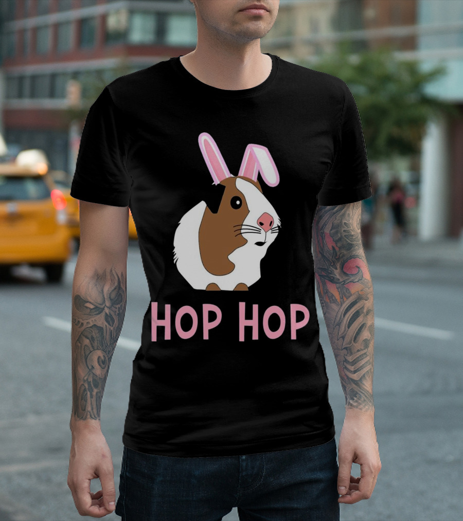 Funny Guinea Pig For Easter Hop Hop T-Shirt