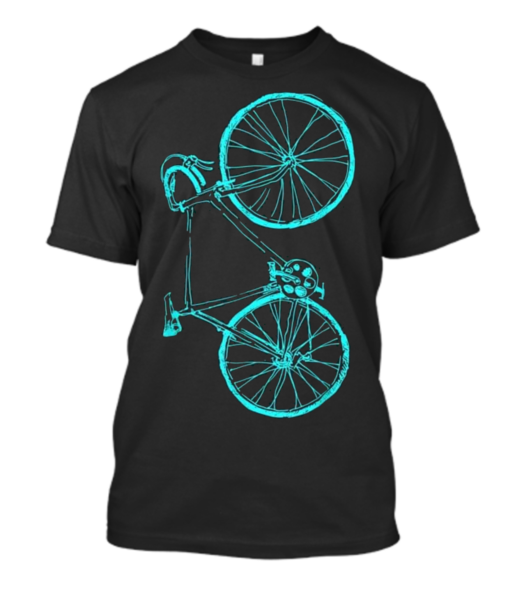 Vintage Ride Your Bike Cycling Triathlon Bicycle Sketch T-Shirt