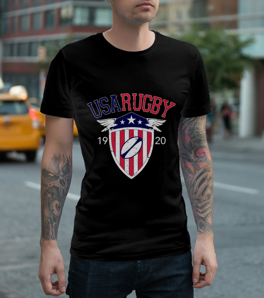 USA Rugby 1920 Vintage Shield T-Shirt