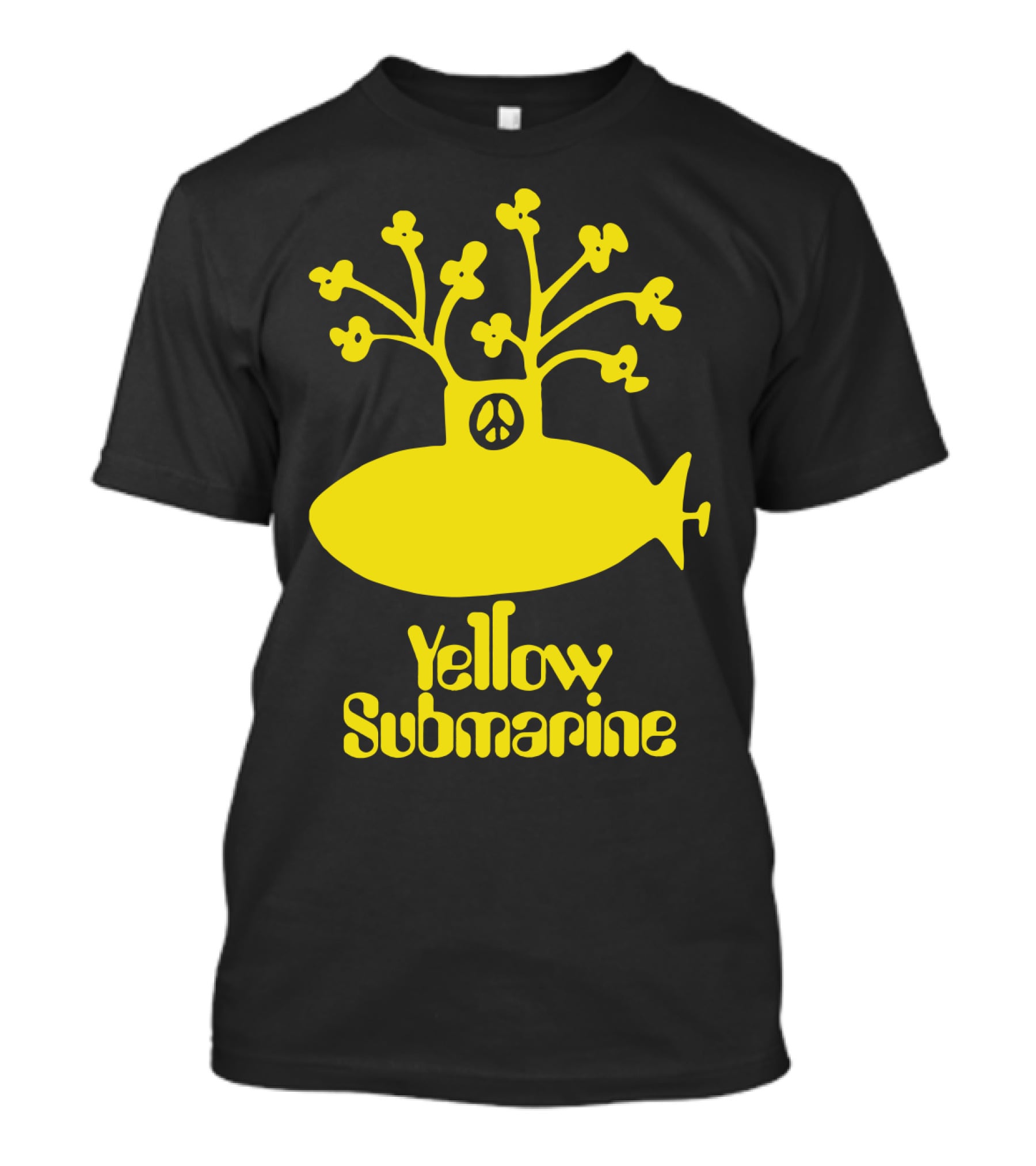 Yellow Submarine Peace Symbol Submarine T-Shirt