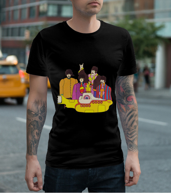 Tb 42 Yellow Submarine Cartoon Quartet T-Shirt