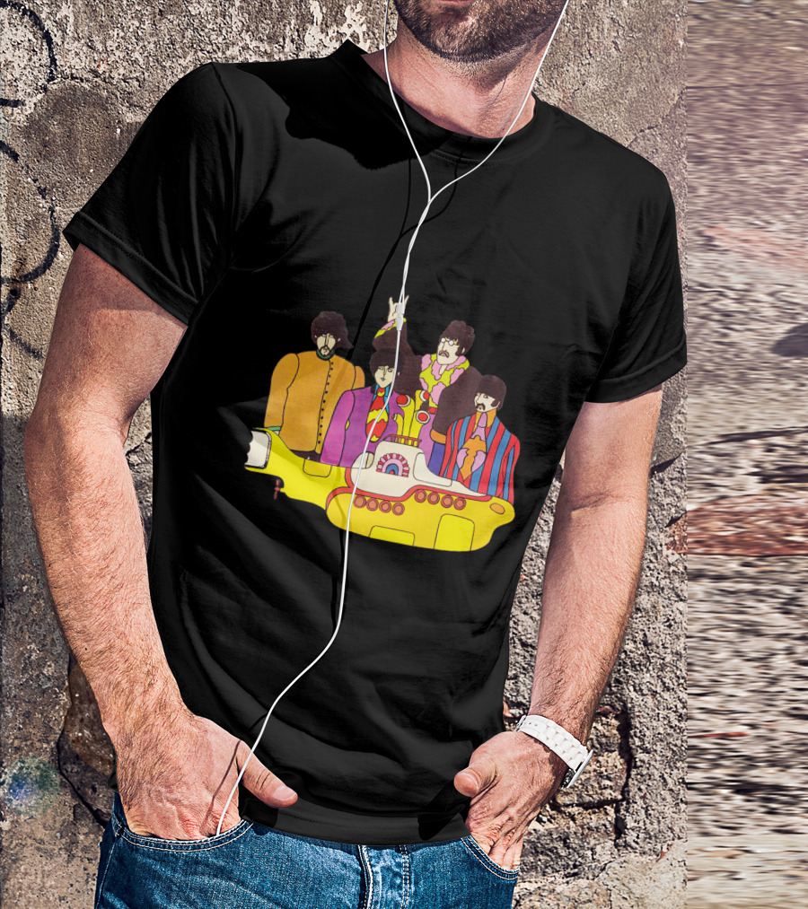 Tb 42 Yellow Submarine Cartoon Quartet T-Shirt