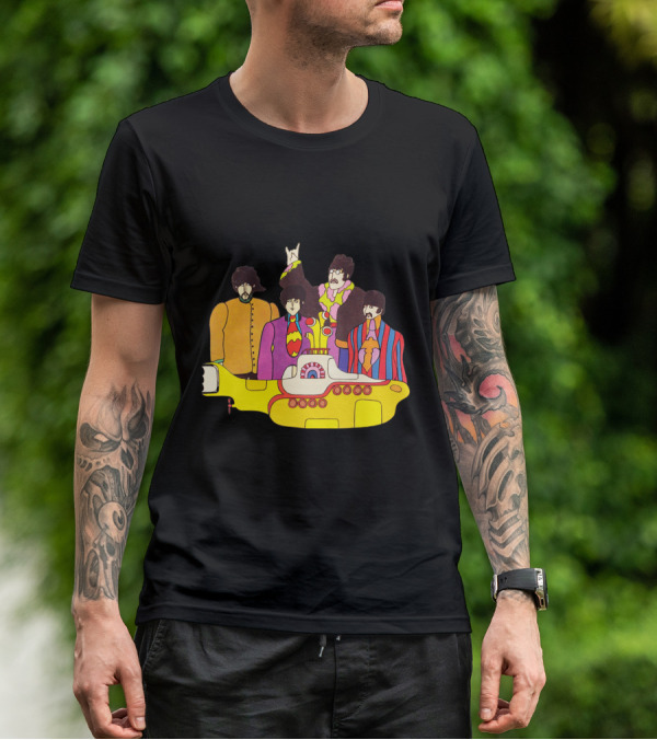 Tb 42 Yellow Submarine Cartoon Quartet T-Shirt