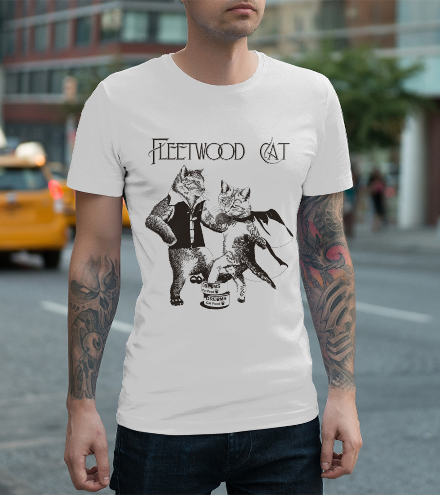 Fleetwood Cat Dreams Cat Food Dancing Cats T-Shirt