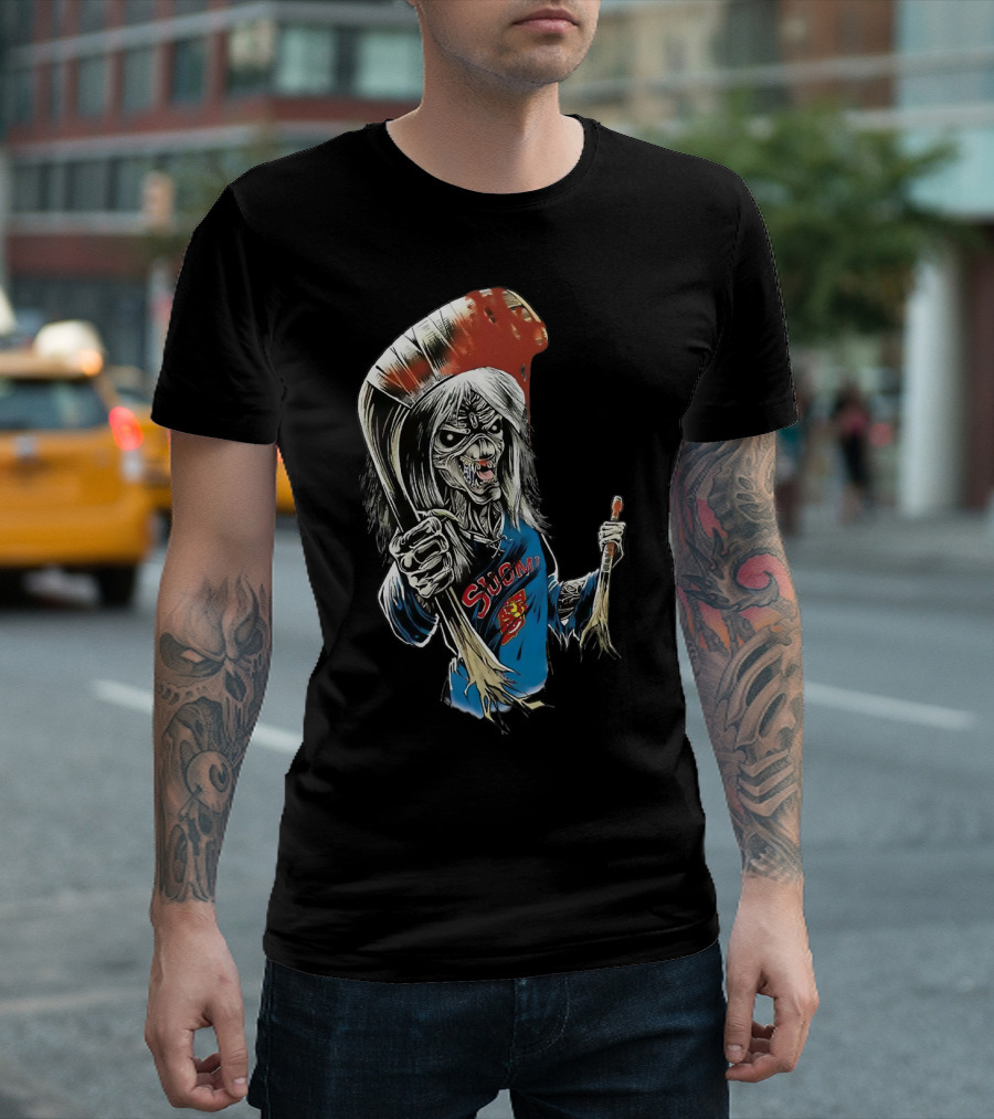 Suomi Ir 54 Hockey Zombie T-Shirt