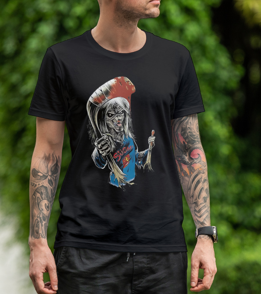 Suomi Ir 54 Hockey Zombie T-Shirt