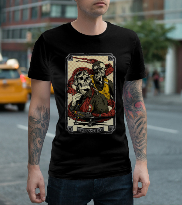 Aces High Ir 63 Skull Pilot Artwork T-Shirt
