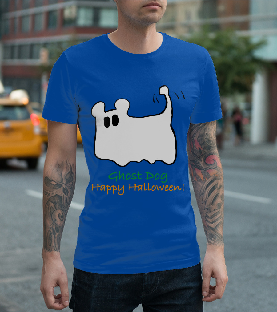 Ghost Dog Happy Halloween T-Shirt