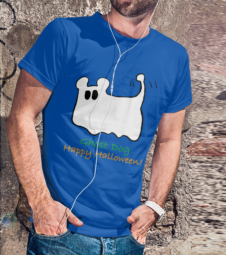 Ghost Dog Happy Halloween T-Shirt