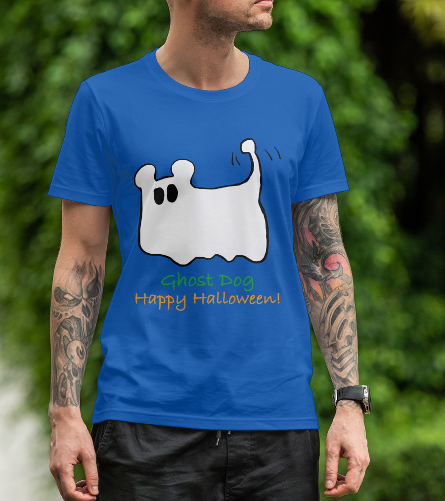 Ghost Dog Happy Halloween T-Shirt