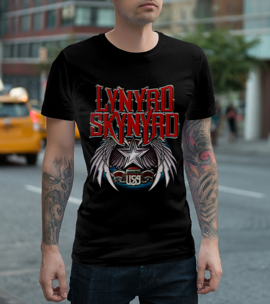 Lynyrd Skynyrd Made In Usa Star Wings T-Shirt