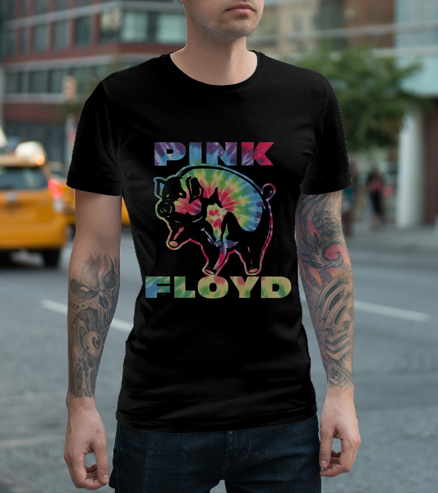 Pink Floyd Tie-Dye Pig T-Shirt