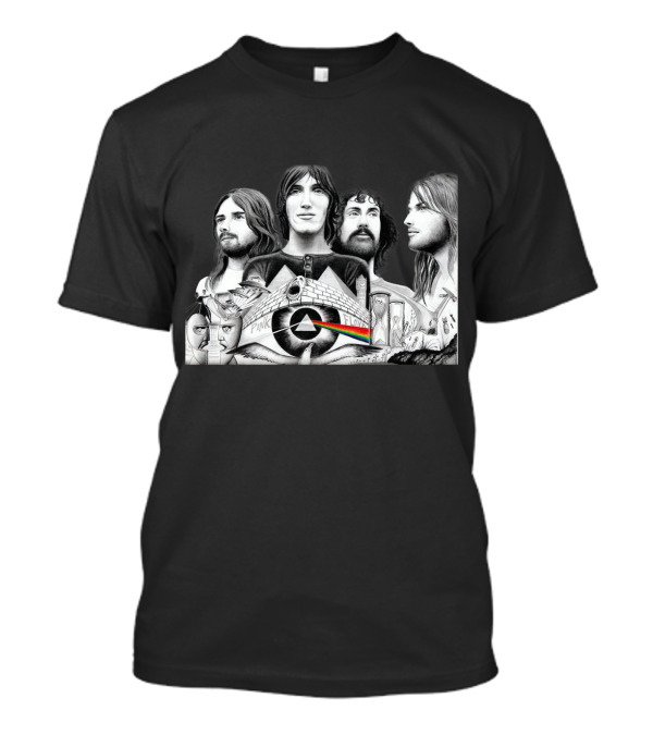 Pink Floyd Dark Side Of The Moon Album Art Band Members T-Shirt