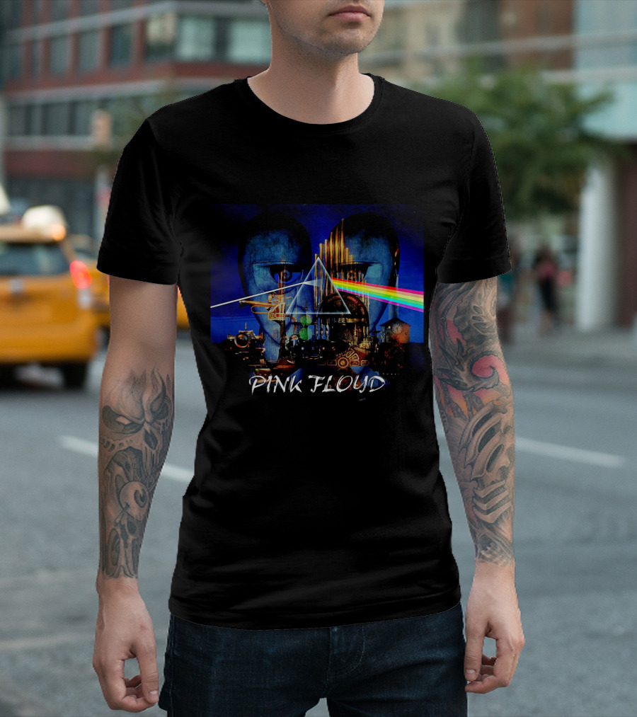 Pink Floyd Dark Side Of The Moon Division Bell Mashup T-Shirt