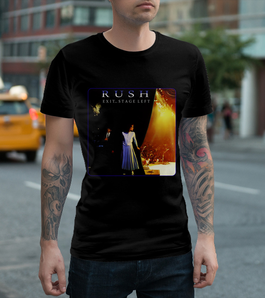 Rush Exit Stage Left Live Performance Album Cover T-Shirt