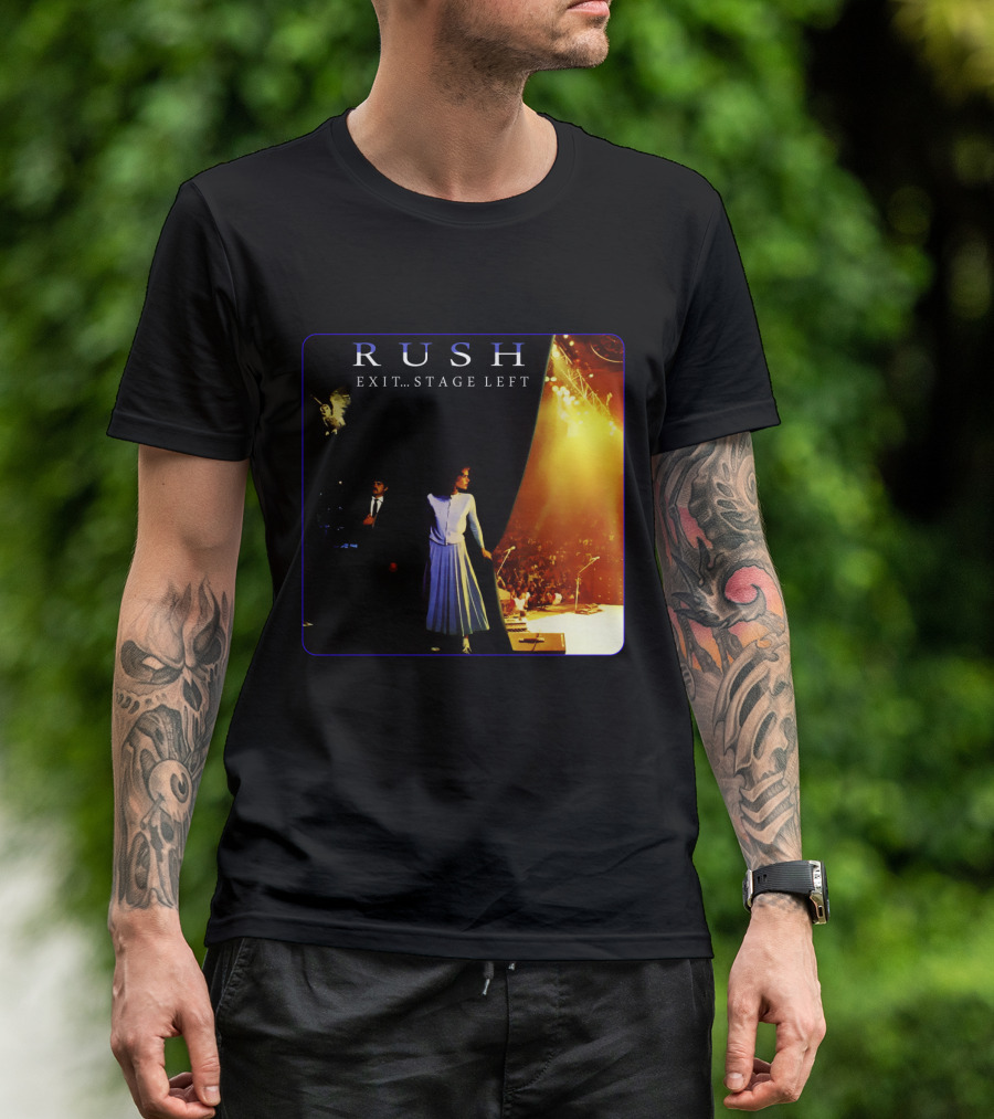 Rush Exit Stage Left Live Performance Album Cover T-Shirt