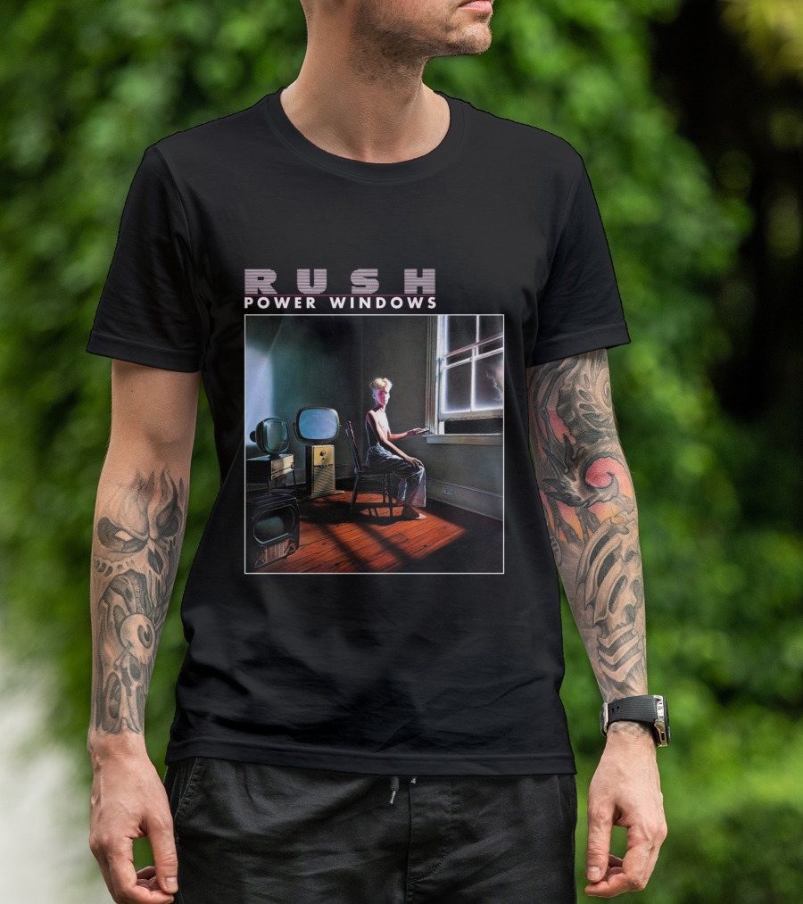 Rush Power Windows Album Cover Art Vintage Television Room Scene T-Shirt