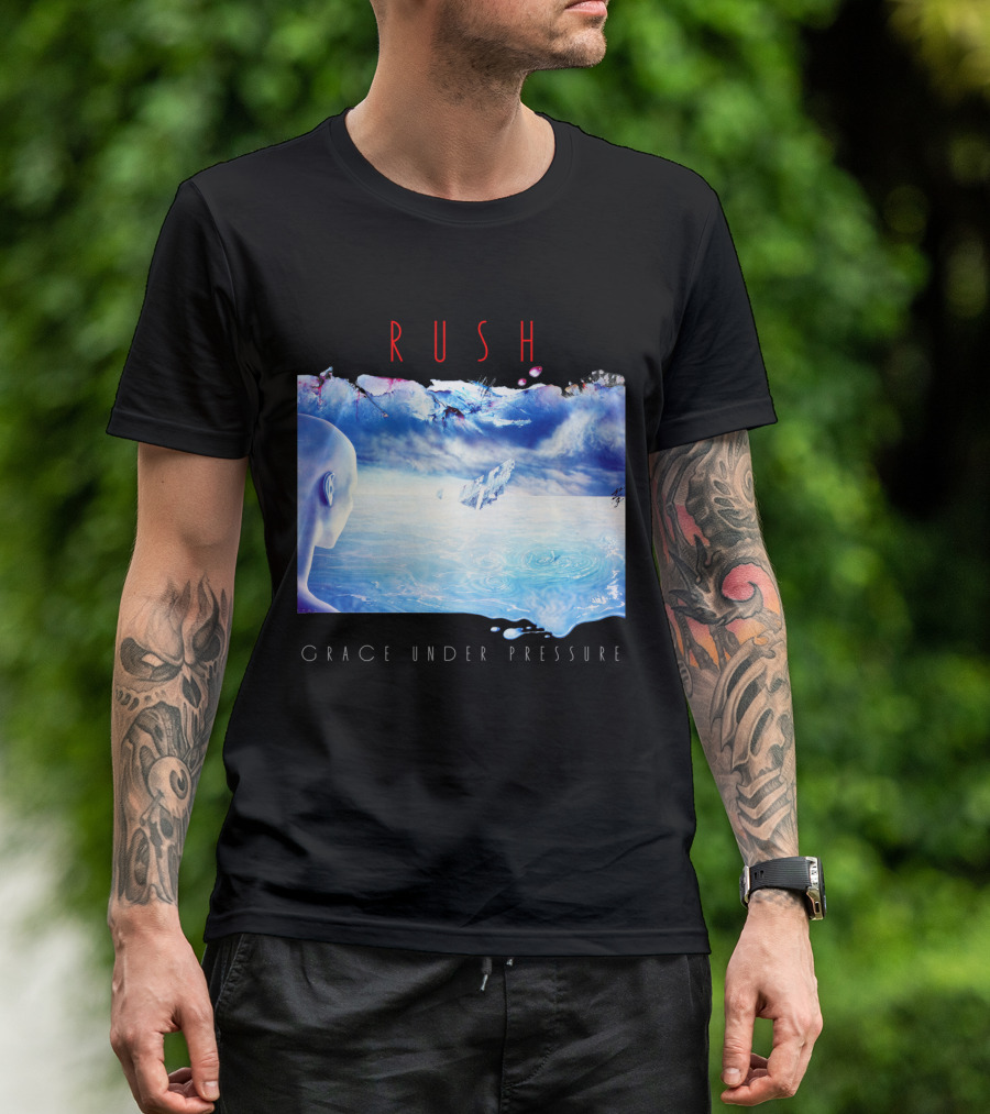 Rush Grace Under Pressure Album Cover Art With Surreal Ocean And Sky T-Shirt