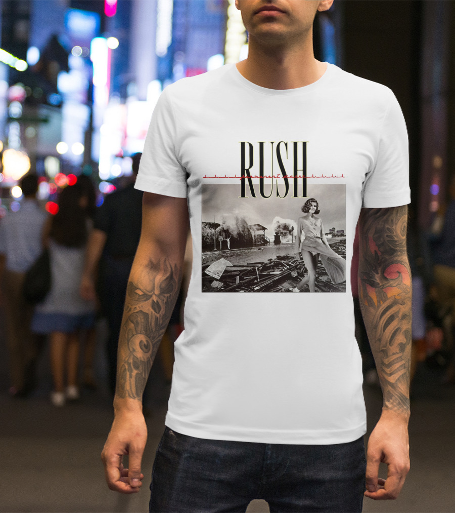 Rush Permanent Waves Classic Album Cover Photography T-Shirt