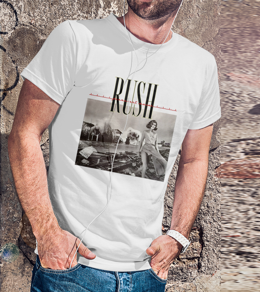 Rush Permanent Waves Classic Album Cover Photography T-Shirt