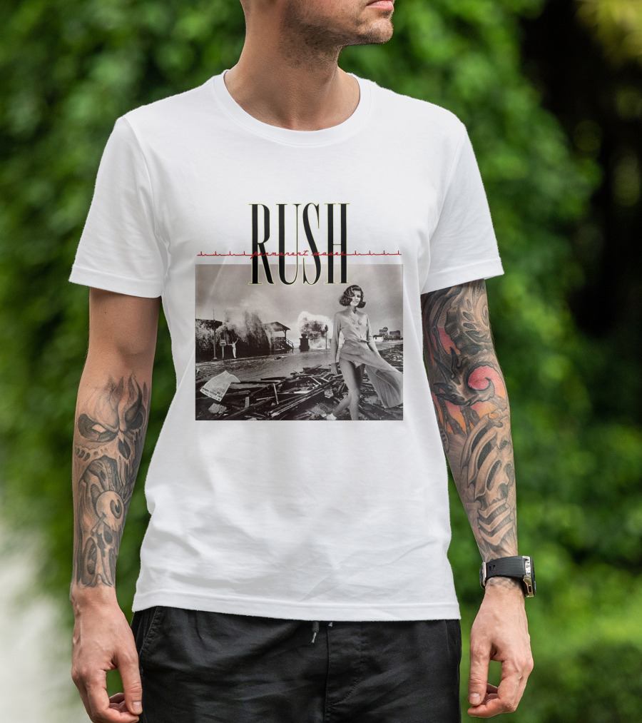 Rush Permanent Waves Classic Album Cover Photography T-Shirt