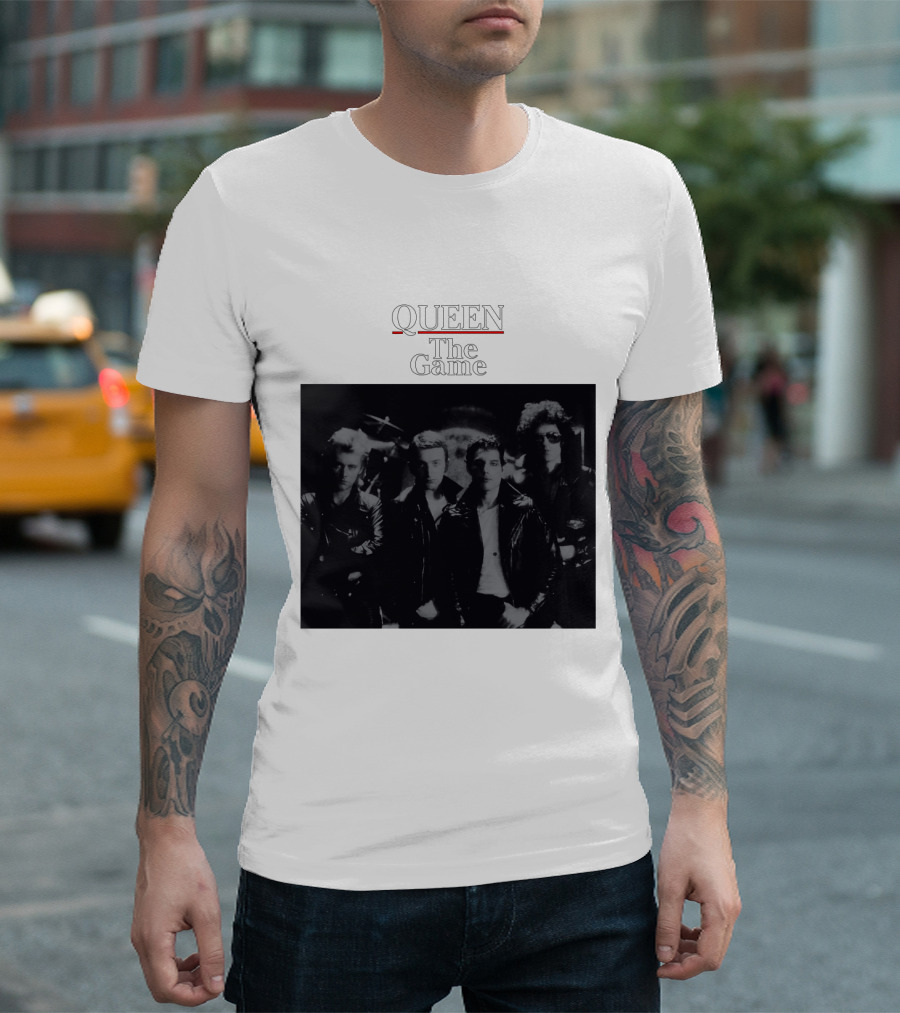 Queen The Game Band Photo Vintage Album Cover T-Shirt