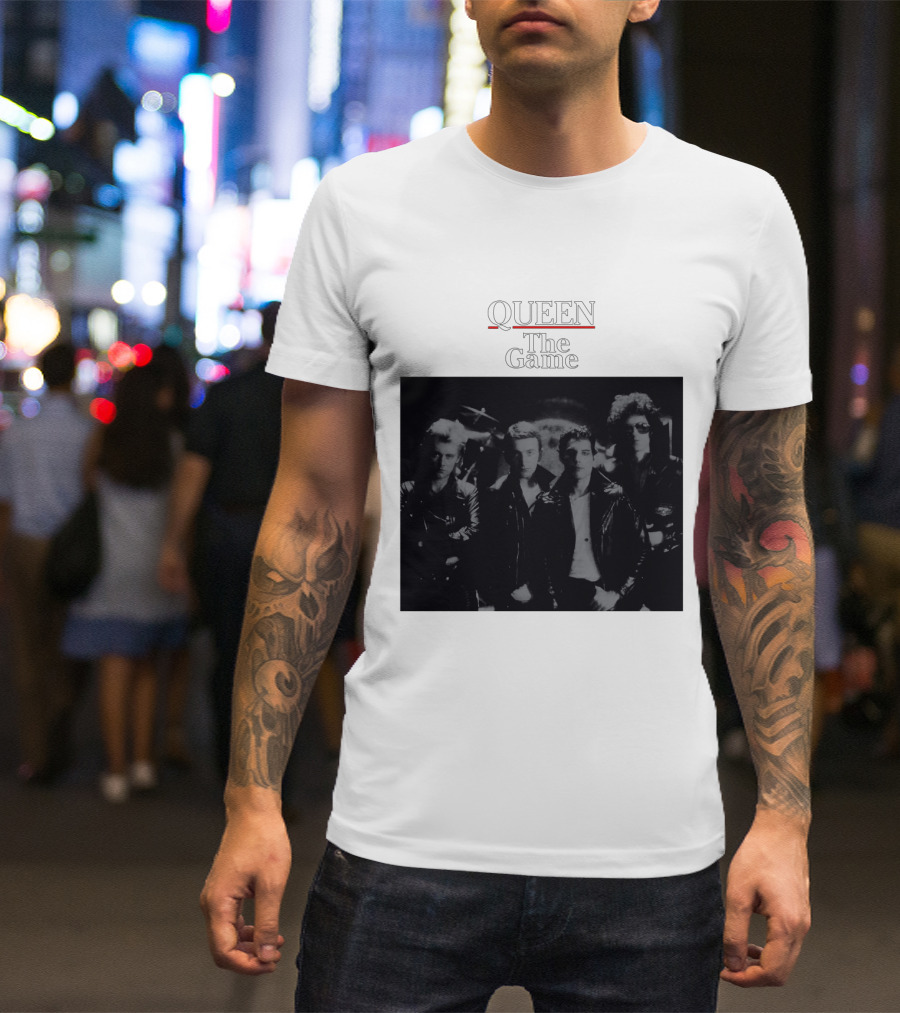 Queen The Game Band Photo Vintage Album Cover T-Shirt