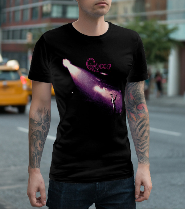 Queen Band Concert Stage Spotlight Freddy Mercury Iconic Performance T-Shirt