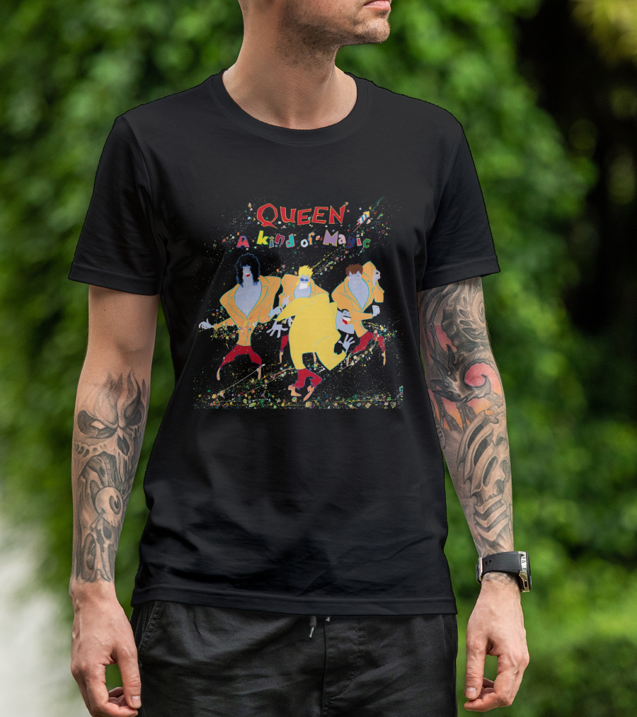 Queen A Kind Of Magic Colorful Band Animated T-Shirt