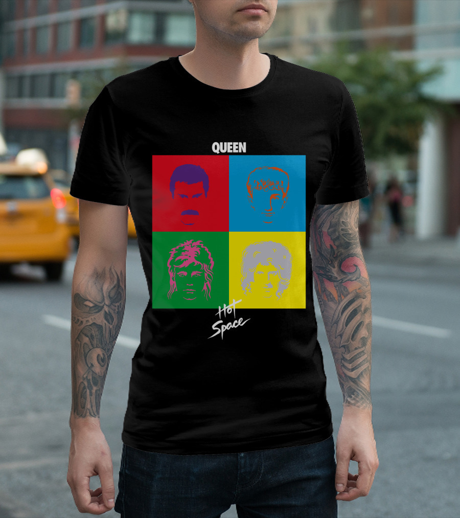 Queen Hot Space Album Pop Art Faces T-Shirt