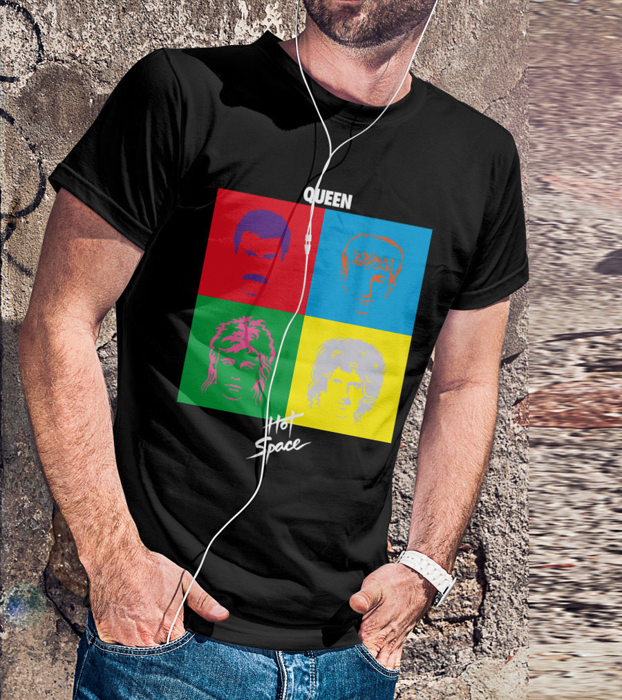 Queen Hot Space Album Pop Art Faces T-Shirt