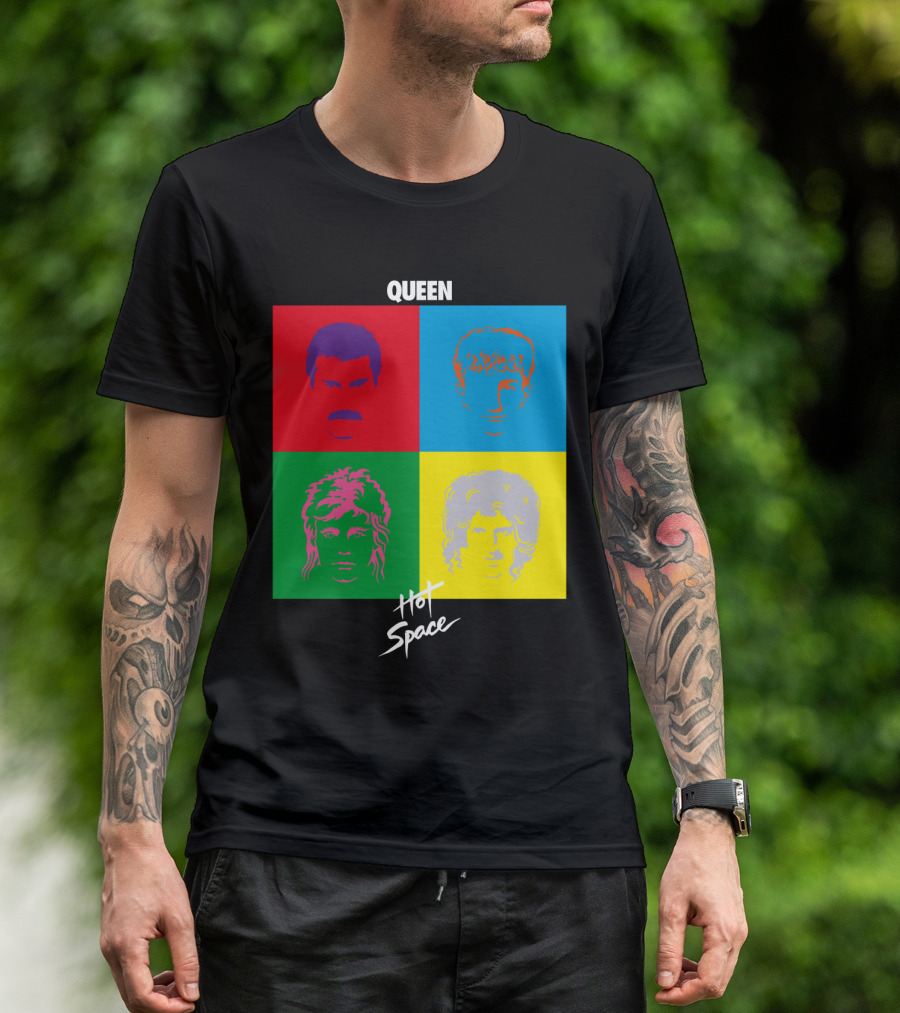 Queen Hot Space Album Pop Art Faces T-Shirt