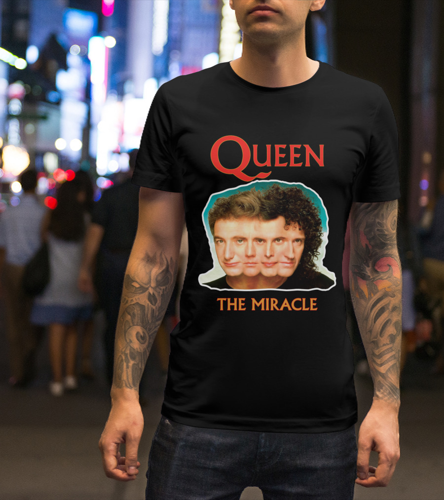 Queen The Miracle Album Cover Collage Faces T-Shirt