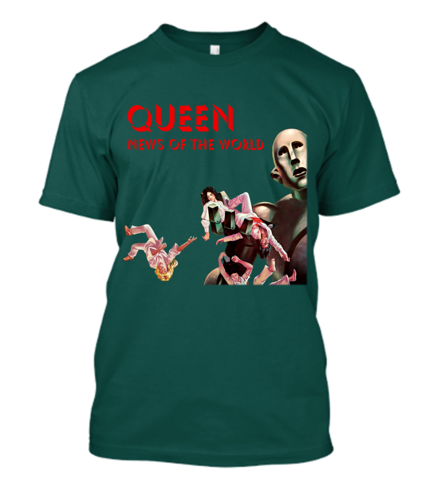 Queen News Of The World Album Cover Robot Artwork T-Shirt