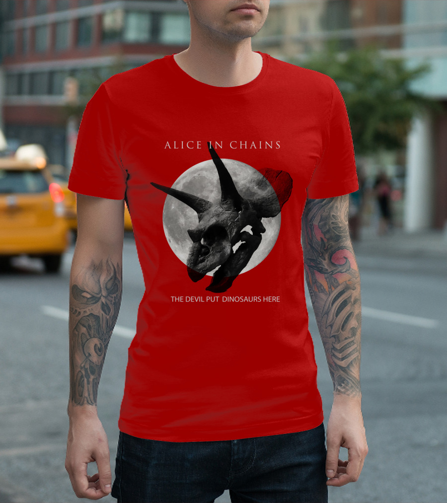 Alice In Chains The Devil Put Dinosaurs Here T-Shirt