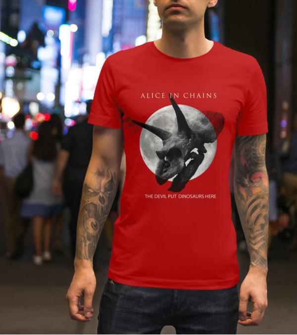 Alice In Chains The Devil Put Dinosaurs Here T-Shirt