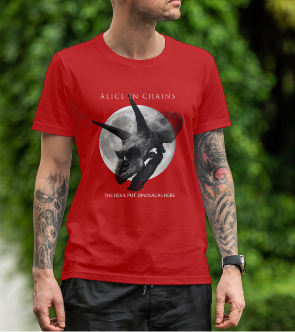 Alice In Chains The Devil Put Dinosaurs Here T-Shirt