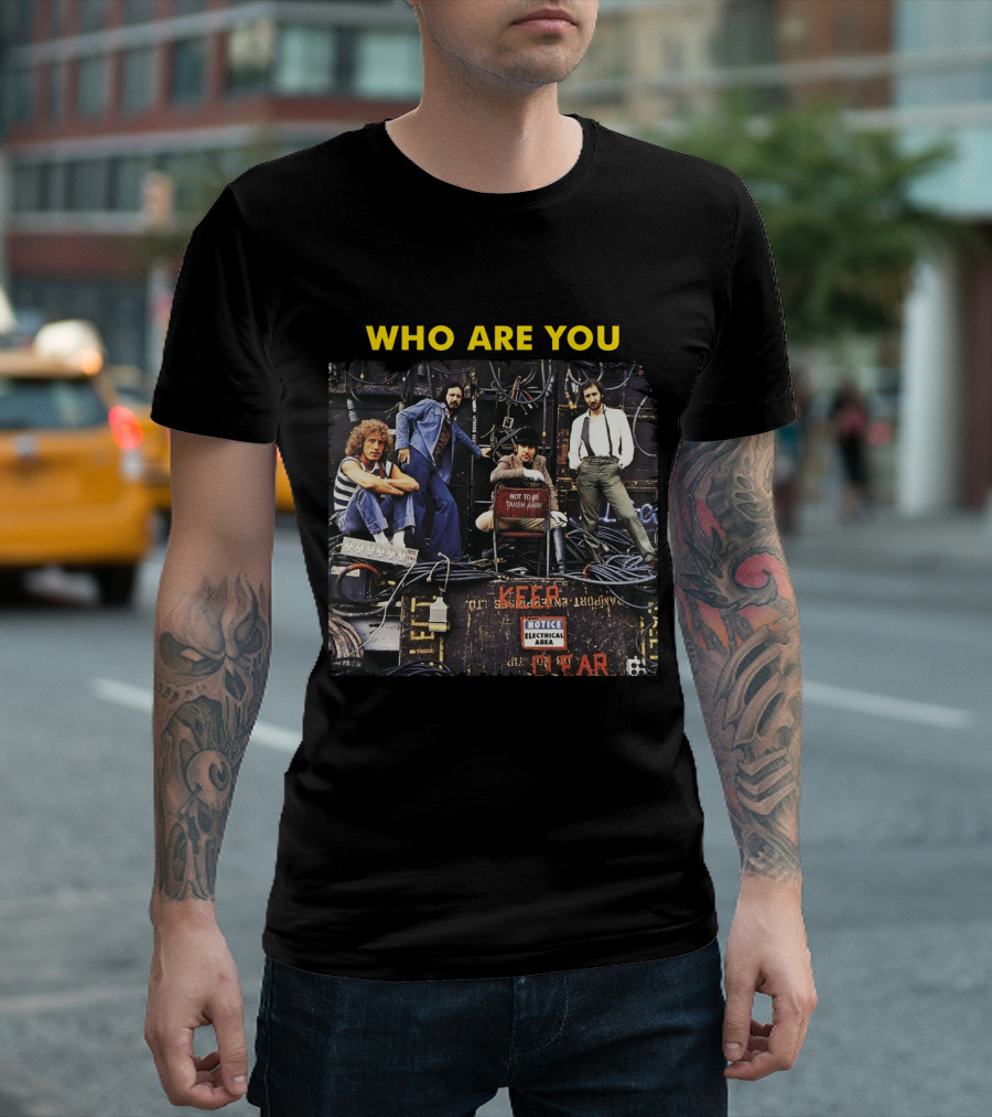 Who Are You The Who Band Photo Electrical Area T-Shirt