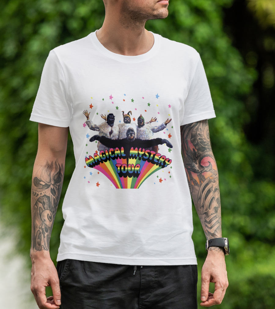 Magical Mystery Tour Rainbow Animals And Stars T-Shirt