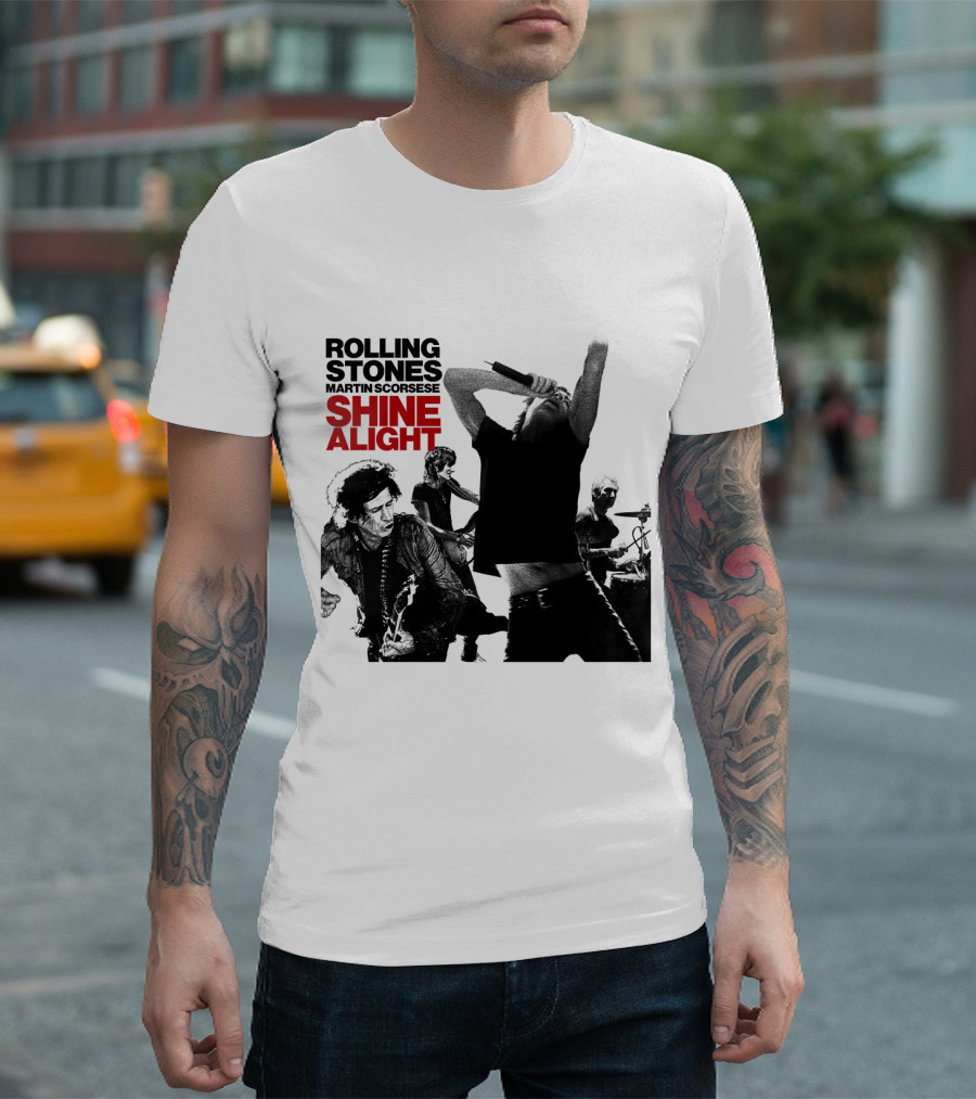 Rolling Stones Martin Scorsese Shine A Light T-Shirt