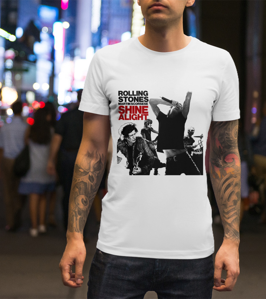 Rolling Stones Martin Scorsese Shine A Light T-Shirt