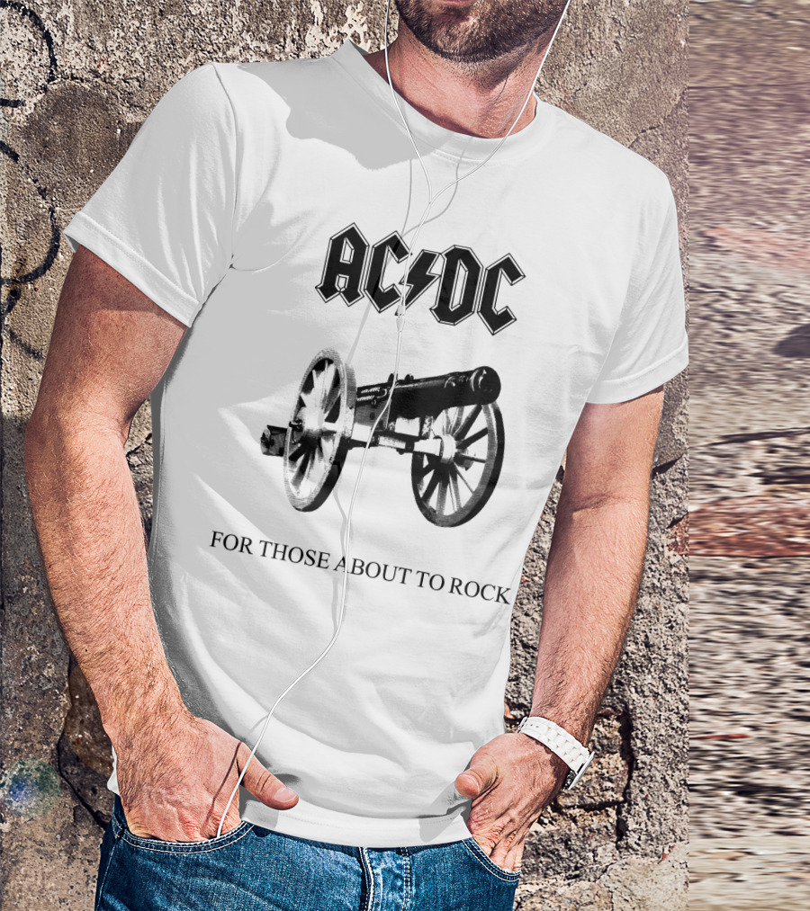 Acdc For Those About To Rock Cannon T-Shirt