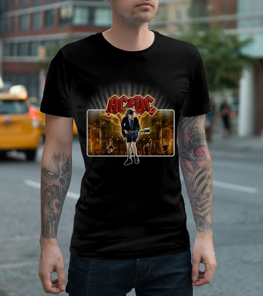 Acdc Angus Young Electric Performance Stage T-Shirt