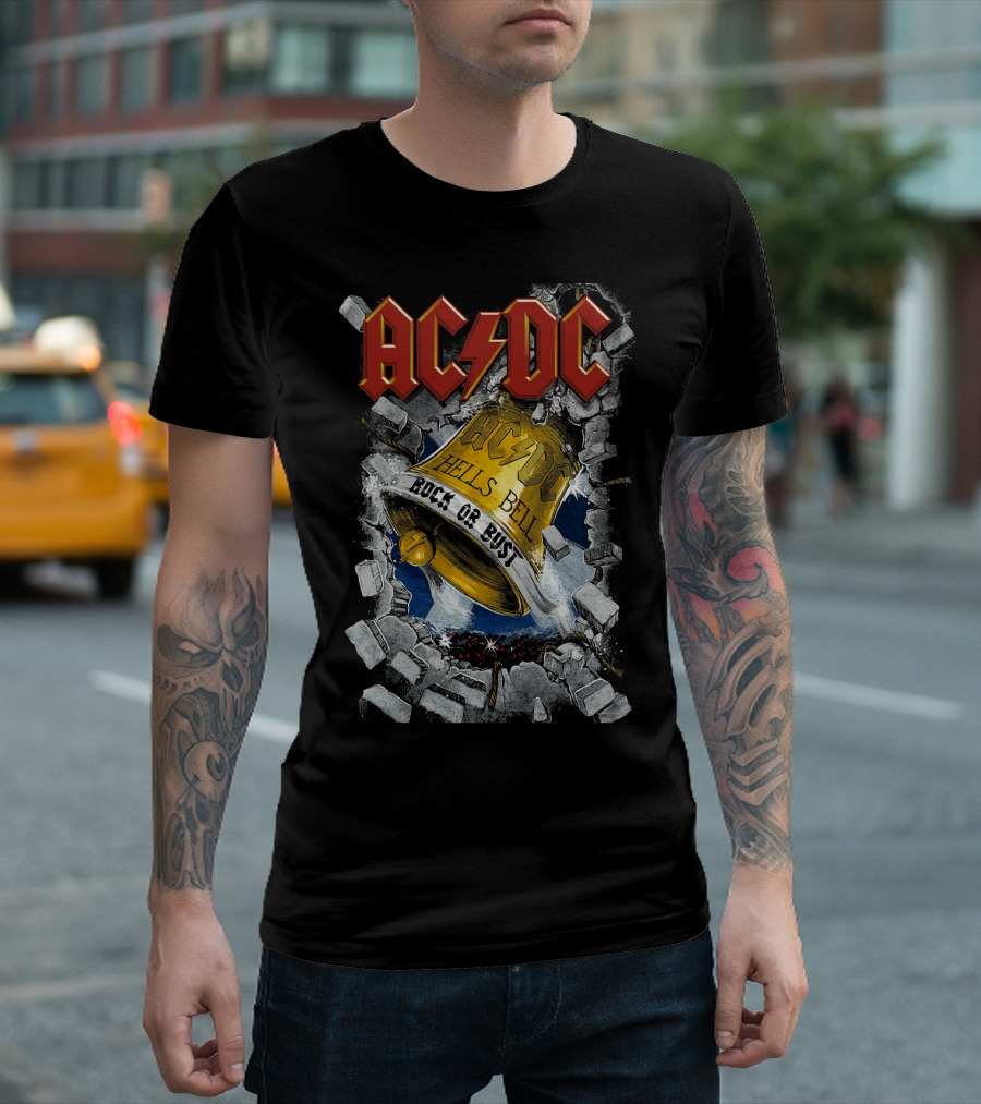 Acdc Hells Bells Rock Or Bust T-Shirt