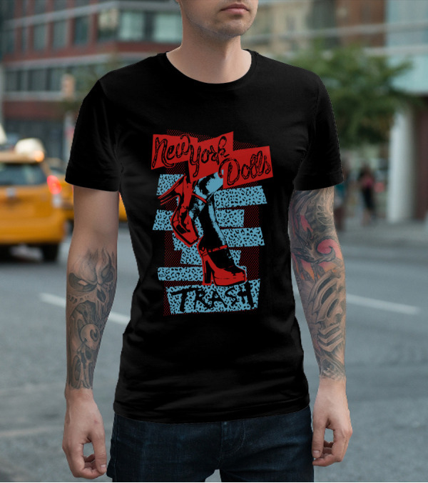 New York Dolls Trash High Heels Graphic Nyd T-Shirt